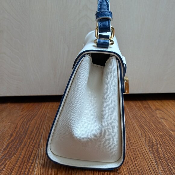 Samantha Vega - Shoulder, Crossbody, Handle Bag - Navy x white - Good Condition - Picture 5 of 16